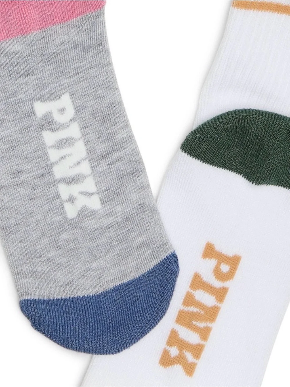 PINK Victoria's Secret Colorful Quarter Socks 2-Pack - NWT